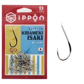 IPPON Kirameki Grunt Nickel Coat No. 11/36 - No. 13/32 Pieces, Grunt Hooks, Made in Japan, Fish Hook (No. 12/34 Pieces)