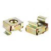 sourcing map M5 Cage Nuts for Server Rack Cabinet Carbon