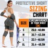 Shinestone Protective Padded Shorts Detachable Pants (Grey,X-Large)