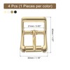 uxcell Metal Roller Buckle, 4Pcs 7/8 Inch Single Prong Belt