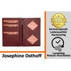 Josephine Osthoff Men's Leather ID Holder, Passport Case, Portrait Format,