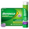 Berocca Vitamin C Effervescent Tablets, Blackcurrant Flavour, 45 Tablets