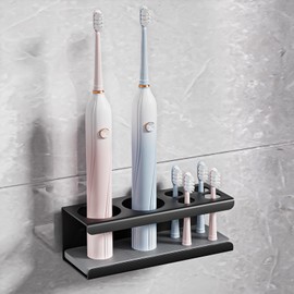 MICHIHOMIE Zahnbürstenhalter Elektrische Zahnbürste Halter, 6 Loch Zahnbürstenhalter mit wasserabsorbierender Unterlage, Edelstahl Zahnburstenhalterung Wand Selbstklebend Zahnbürste Halterung