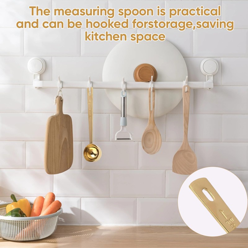 15ML Measuring Scoop for Collagen Supplements: Precision Gold Measuring Spoon