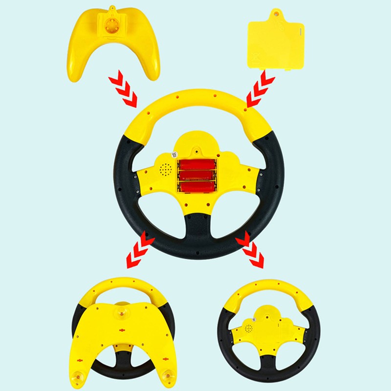 Children Steering Wheel Toy Simulation Driving Car Education Toy 360