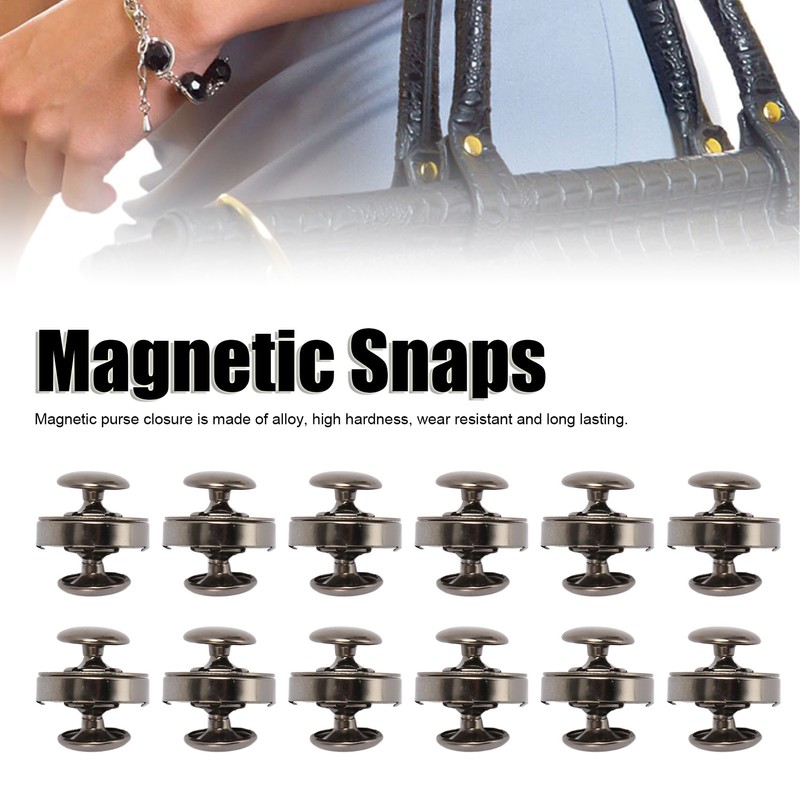 50 Sets Magnetic Button Clasp Snaps 18x5mm High Hardness Alloy