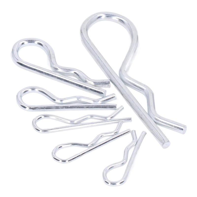 150PCS Cotter Pins, Galvanized Steel R Shaped Trailer Hitch Pins