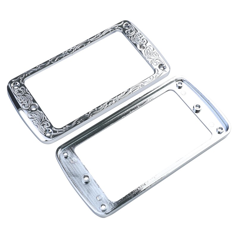 OVSAL 2 PCS Metal Humbucker Pickup Ring for Neck and