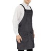Under NY Sky Work Apron – Cross-back, 3 Pockets, Towel