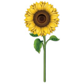 Beistle 52162 Sunflower Cutouts, 3', Multicolor