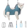 Supet Cat Grooming Hammock Harness for Cats Dogs, Relaxation Cat