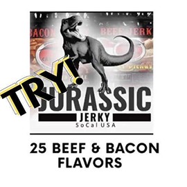 Jurassic Jerky Creeping Reaper - Beef Jerky with amazing taste, no preservatives, MSG-free, low sodium Ready to Go Food. Great protein boost for the gym, office or on the go! (1) 3 Oz Bag