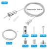 PATIKIL Ceiling Hanging Wire Cable Kit, 2m/6.6ft 4 Set Adjustable