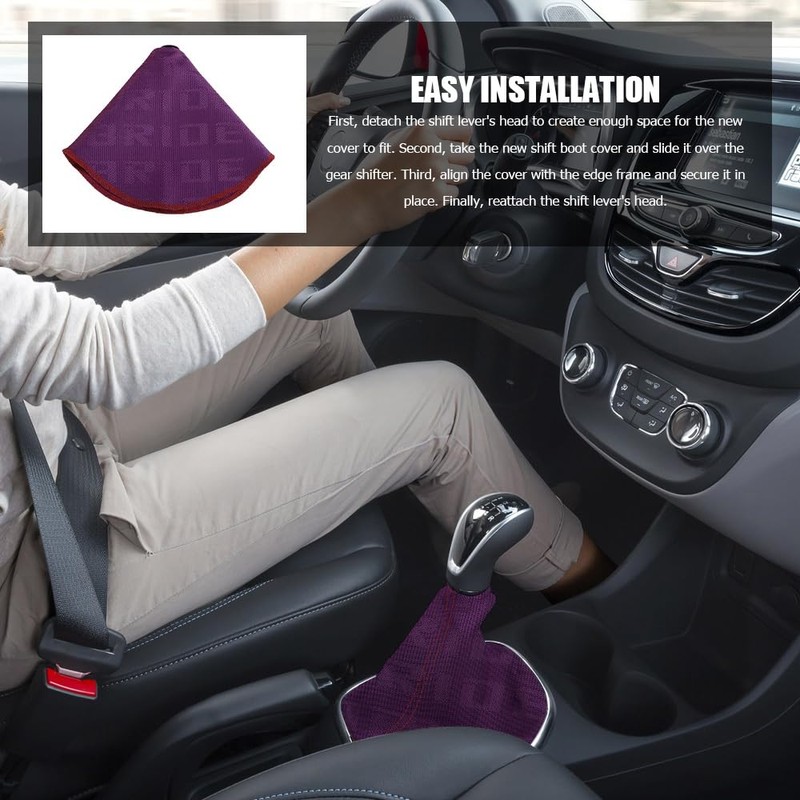 Lyxheth Car Shift Boot Cover, Shift Knob Cover, Waterproof Canvas