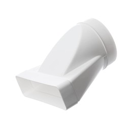 Diameter 125 mm / 55 x 220 mm Transition Piece Adaptor Flat Duct Round Pipe Exhaust Air Duct
