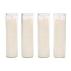 Brilux Classic White Candles in Glass, Set of 4, 8-INCHES