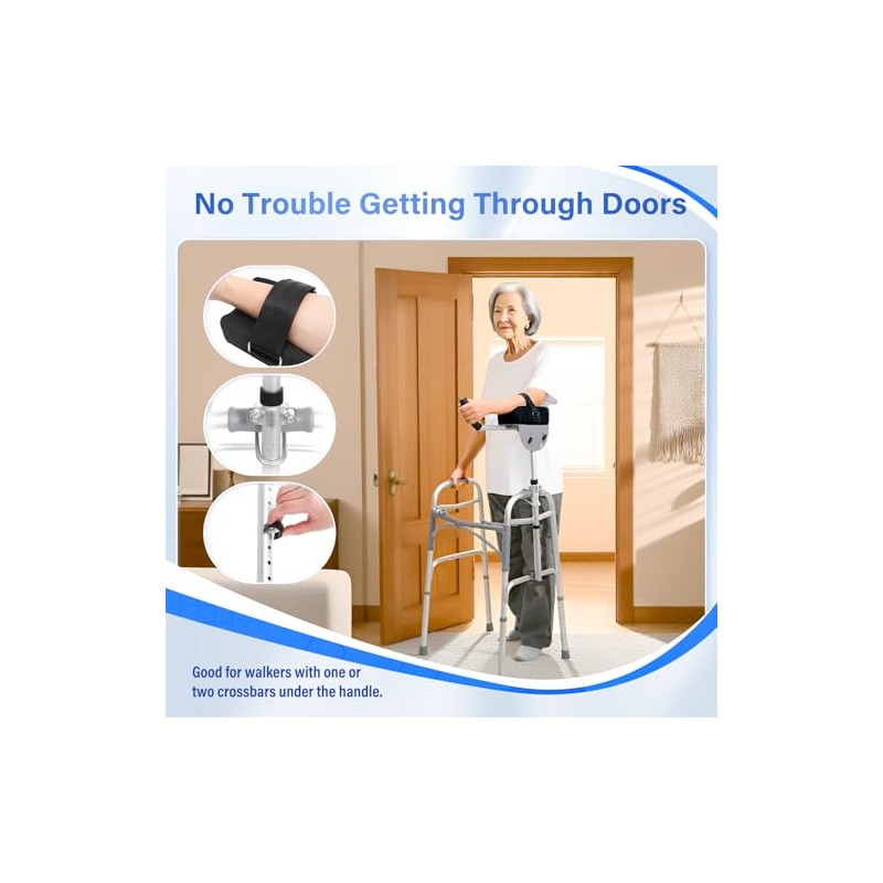 Walker Platform Attachment with Adjustable Padded Cuff - Walker Platform