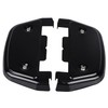 SHMT Black Passenger Footboard Covers for Harley Touring Road Glide