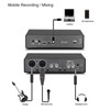 USB Audio Interface Mixer 24bit/192KHz 48V Phantom Power Noise Reduction