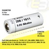 Exell 206A Alkaline 9V Battery 110mAh NEDA 1611, 1161M, 206,