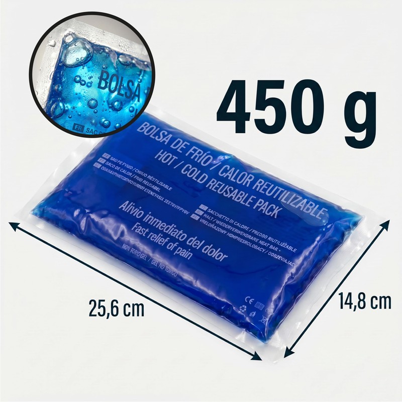 KMINA Borsa caldo freddo con scatola, riutilizzabile, gel non tossico,