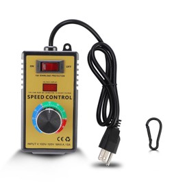 Gugxiom AC Motor Speed Controller, 110-120V 15A 4000W Variable Fan Speed Controller, Voltage Regulator with Overload for Electric Motors