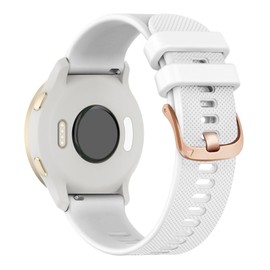 TUCOMO Silicone Watch Bands Compatible with Garmin Vivoactive 4S / Venu 3S / Venu 2S / Vivomove 3S, 18mm Soft Sport Replacement Wristband Straps for Garmin Forerunner 255s/265S Women