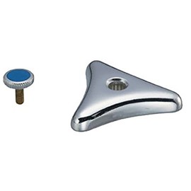 LIXIL INAX A-070-1 Metal Triangle Handle (with Blue Screws) for Water