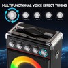 Karaoke Machine with 2 Microphones: HWWR Portable Karaoke Machine for