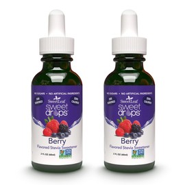 SweetLeaf Stevia Sweet Drops Berry - Liquid Stevia Drops Sweetener, Zero Calorie, Non-GMO Flavored Stevia Liquid Sugar Substitute for Sugar-Free Sodas, Mixed Drinks, Iced Tea, 2 Fl Oz (Pack of 2)