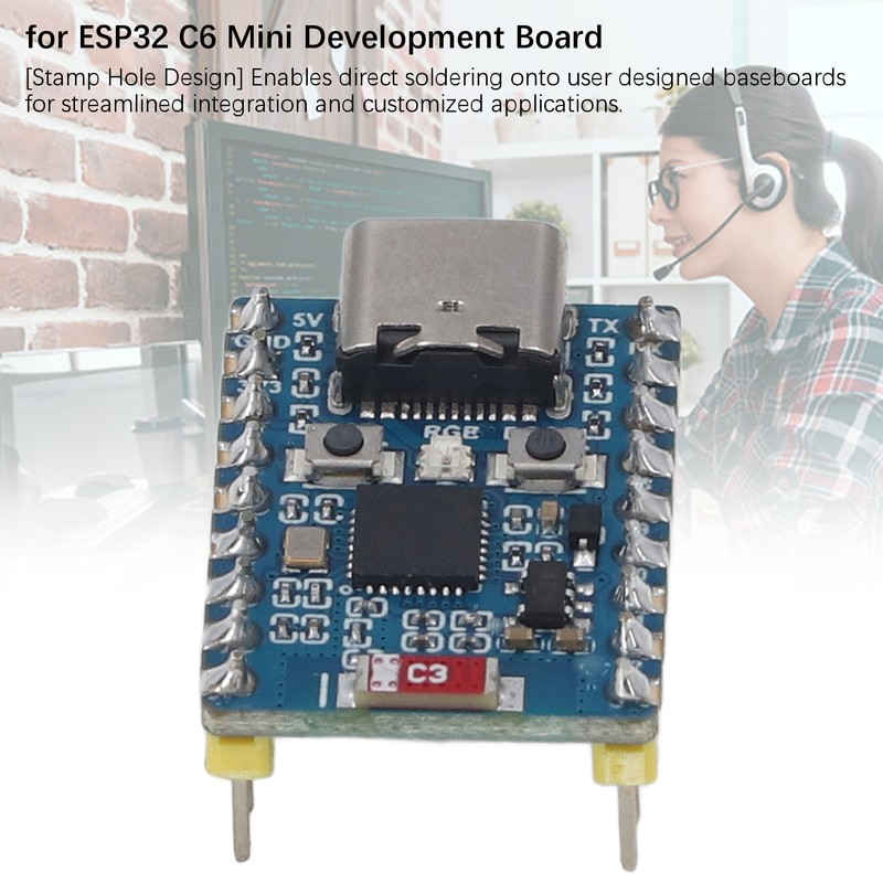 for ESP32 C6 Mini Development Board 2.4GHz WiFi 6 BLE