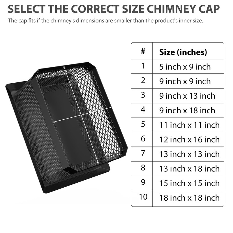 Garvee Chimney Cap 12 in x 16 in, Galvanized Steel
