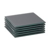 Harbour Housewares Glass Coasters - Square - 10cm - Grey