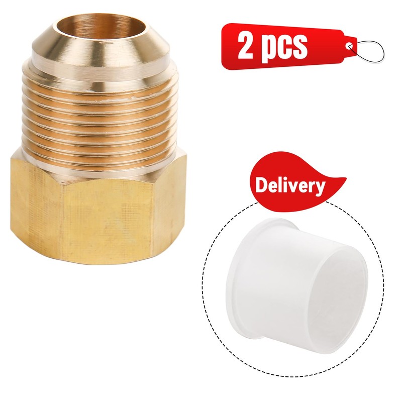 Brass Pipe Adapter - 5/8" SAE Female to 3/4" SAE