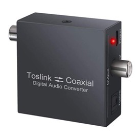 Tuperoymse Bi-Directional Coaxial Converter,Optical SPDIF Toslink to Coaxial Toslink and Coaxial to Optical SPDIF Toslink Converter