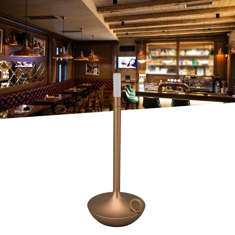 Cordless Table Lamp Innovative Candle Shape 3 Levels Brightness Dimmable