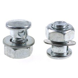 LUORNG Cable Anchor Bolt 4Set Brake Cable Regulator Clamp Lock Screw Bolt with Nuts and Washers for Bicycle Brake Line Brake, Cantilever Brake Anchor Bolt