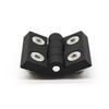 Fullerkreg Pack of 2 Hinge 30 Black Profile 30 x