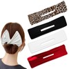 4 Pcs Hair Bun Maker French Deft Hair Twist Bun Maker,Lazy Hair Curler Hair Easy Bun Hair Bun Maker Reusable Hair Styling Accessories for Women Teen Girls