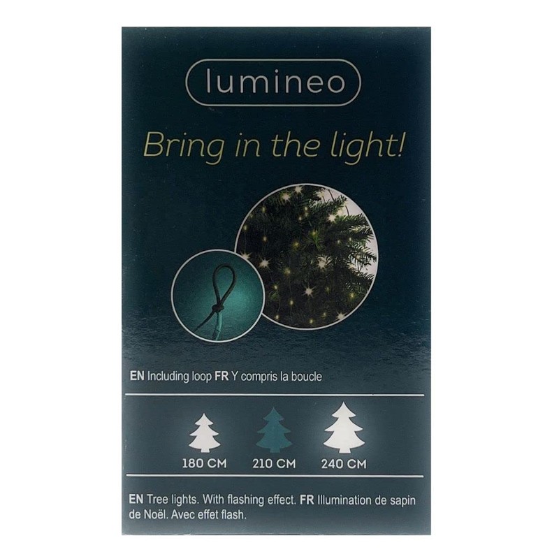 Lumineo 672 Micro-LED Warm White Flashing Lights Green Wire, Fits