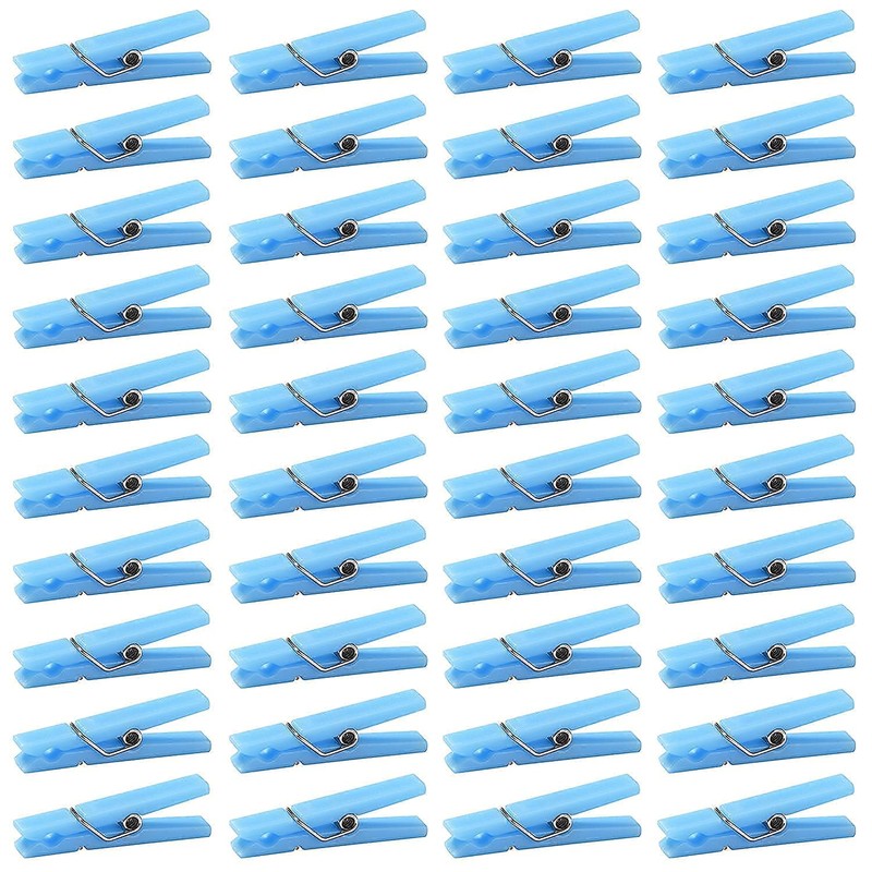 60PCS Baby Shower Clothespin Games Boy Plastic Mini Clothes Pins