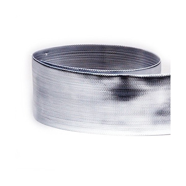 USA Made 1-1/2" Silver Lamé Metallic Grosgrain Ribbon - 20 Yards (Multiple Widths & Yardages Available)