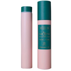 DesignWorks Ink Double Walled Vacuum Insulated BPA-Free Stainless Steel Slim Leakproof Bottle/Thermo Flask for Water/Cocktails/Juices/Smoothies and More - 8 Ounce, Pink