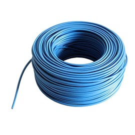 Wire Cable - Single Core Flexible - PVC Cable - H07 V-K 2.5 mm² - Colour: Blue 10 m/25 m/50 m/100 m Selectable (25 Metres)