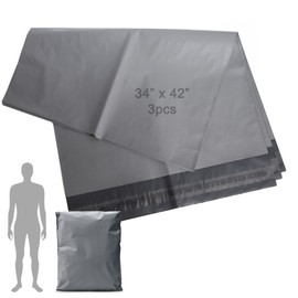 3 x (34" x 42") Extra Large Postage Bags, 86cm x 106cm x 5cm Extra Strong Parcel Bags, Self Seal Mailing Bags for clothes, Shipping and Packaging Bags