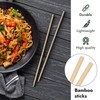 Premium Bamboo Chopsticks Disposable 9 Inch Long Sleeved and Separated