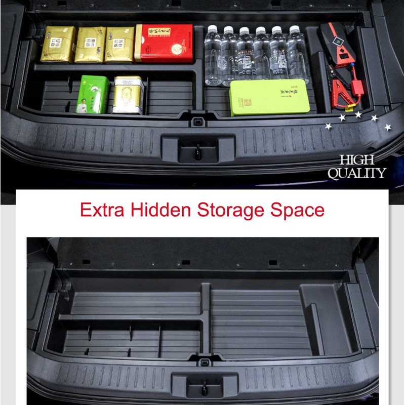 AutoQi For 2020-2025 Toyota Highlander Trunk Hidden Storage Box, SUV