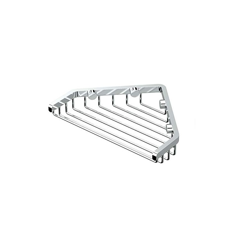 Gatco 1495 7-Inch Length Shower or Tub Corner Basket, Chrome