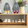 15Pcs Gray Shoe Storage Bags Non-Woven Dust-Proof Bags 44x32cm/17.32×12.60inch Large