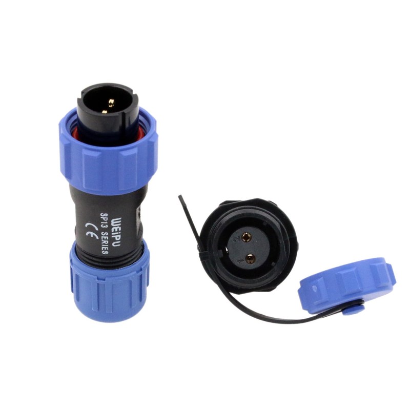HangTon SP13 2 Pin Waterproof Electrical Connector, Male Female Cable